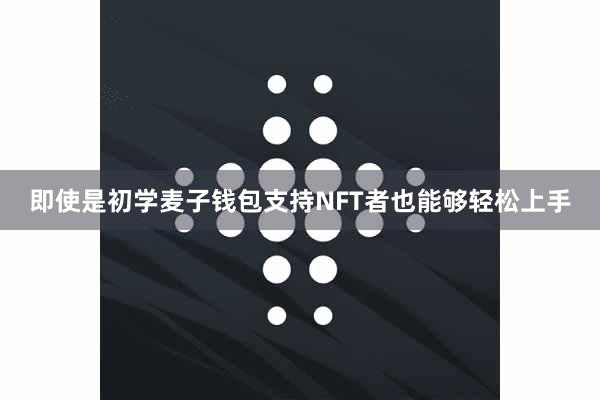 即使是初学麦子钱包支持NFT者也能够轻松上手