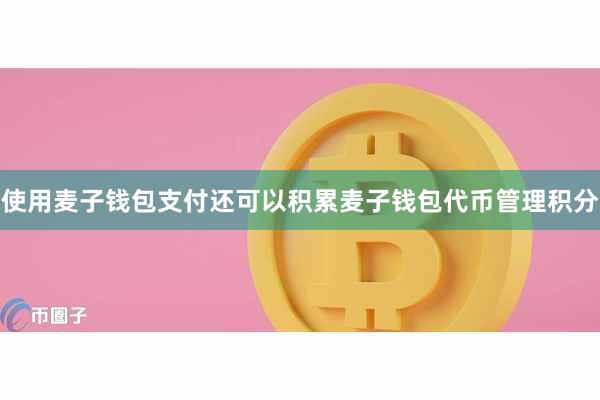 使用麦子钱包支付还可以积累麦子钱包代币管理积分