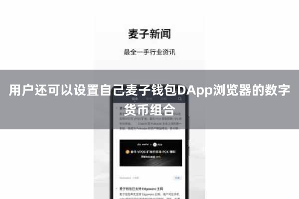 用户还可以设置自己麦子钱包DApp浏览器的数字货币组合